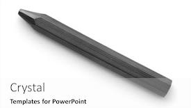  Presentation with crayon - Colorful presentation enhanced with top-view-of-graphite-crayon backdrop and a white colored foreground