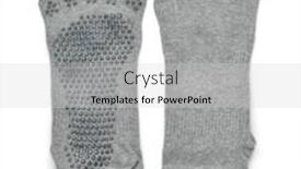  Presentation with yoga - PPT theme featuring top-view-of-gray-non background and a light gray colored foreground