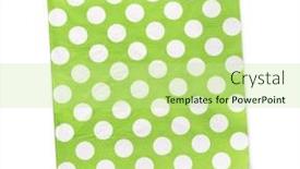  Presentation with napkin - Cool new slides with top-view-of-green-dotted backdrop and a mint green colored foreground
