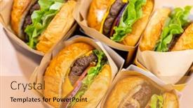  Presentation with hamburger - 