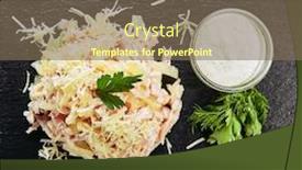  Presentation with top view of candles - Audience pleasing theme consisting of top view of hawaiian smoked chicken pineapples grated parmesan cheese and creamy garlic sauce on blurred background exquisite serving vintage stone plate with meat fillet salad topview backdrop and a violet colored foreground