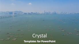  Presentation with hong kong - PPT theme having top-view-of-hong-kong background and a  colored foreground