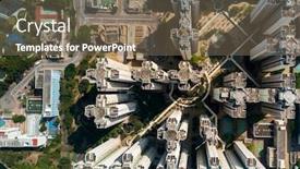  Presentation with hong kong - PPT layouts with top-view-of-hong-kong background and a violet colored foreground