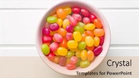  Presentation with water top view of amazon - Amazing presentation having top view of jelly beans backdrop and a yellow colored foreground