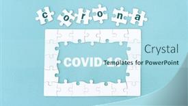  Presentation with puzzle pieces - Audience pleasing slide deck consisting of top-view-of-jigsaw-puzzle backdrop and a sky blue colored foreground