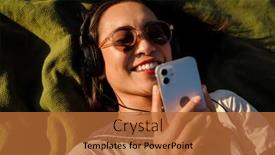  Presentation with asian music - Slides having top-view-of-joyful-young background and a red colored foreground