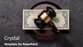  Presentation with judge - PPT layouts consisting of top-view-of-judge-s background and a dark gray colored foreground