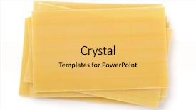  Presentation with food lasagna - Colorful presentation theme enhanced with top view of lasagna sheets backdrop and a yellow colored foreground