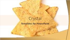  Presentation with nachos - PPT theme enhanced with top-view-of-mexican-corn background and a yellow colored foreground