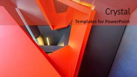  Presentation with view of colonial architecture - Slide deck featuring top view of modern architecture background and a red colored foreground