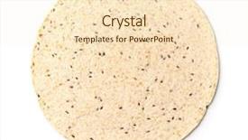  Presentation with tortilla - Theme enhanced with top view of multigrain tortilla background and a lemonade colored foreground