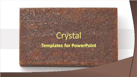  Presentation with apple - PPT theme featuring top-view-of-natural-apple background and a tawny brown colored foreground