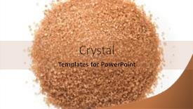  Presentation with sugar - Presentation having top-view-of-natural-unrefined background and a coral colored foreground