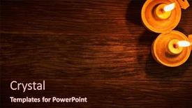  Presentation with oil lamp - Audience pleasing slides consisting of top-view-of-oil-lamp backdrop and a wine colored foreground