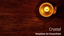  Presentation with oil lamp - Slides enhanced with top-view-of-oil-lamp background and a wine colored foreground