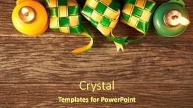  Presentation with oil lamp - Slides having top-view-of-oil-lamp background and a tawny brown colored foreground