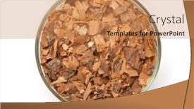  Presentation with mulch - Presentation consisting of top-view-of-pine-bark background and a coral colored foreground