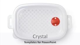  Presentation with plastic container - Presentation theme enhanced with top-view-of-plastic-storage background and a white colored foreground