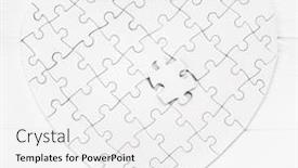  Presentation with heart puzzle - Beautiful slide deck featuring top-view-of-puzzle backdrop and a white colored foreground
