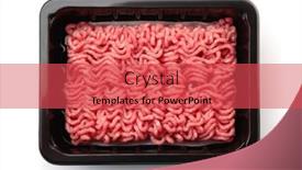  Presentation with fresh meat - Presentation theme enhanced with top-view-of-raw-fresh background and a red colored foreground
