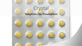  Presentation with capsules - Presentation enhanced with top-view-of-round-yellow background and a white colored foreground