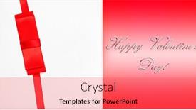  Presentation with gift ribbon - Amazing presentation having top-view-of-rwhite-gift backdrop and a coral colored foreground