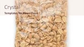  Presentation with plastic bag - Presentation design having top-view-of-salted-roasted background and a lemonade colored foreground