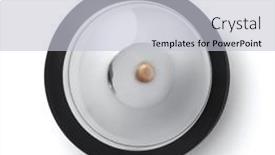  Presentation with bell service - Cool new PPT theme with top-view-of-service-desk backdrop and a light gray colored foreground