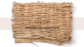  Presentation with corrugated cardboard - Theme consisting of top-view-of-shredded-corrugated background and a coral colored foreground