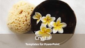  Presentation with marine - Cool new slide set with top view of sponge backdrop and a  colored foreground