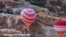  Presentation with air - Theme consisting of top-view-of-striped-hot background and a tawny brown colored foreground