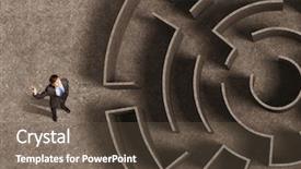  Presentation with successful - Amazing presentation design having top view of successful businessman backdrop and a tawny brown colored foreground