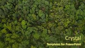  Presentation with mountain view - Cool new presentation theme with top-view-of-the-lush backdrop and a tawny brown colored foreground