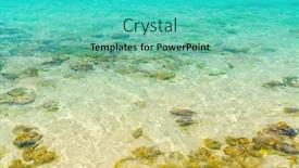  Presentation with sea coral - Colorful PPT theme enhanced with sea with the coral backdrop and a teal colored foreground