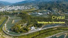  Presentation with taiwan - Slide set featuring top-view-of-the-strawberry background and a tawny brown colored foreground