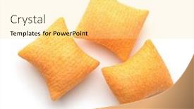  Presentation with cereal - PPT theme having top-view-of-three-wheat background and a blonde colored foreground