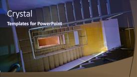  Presentation with stairway - Slide set enhanced with top-view-of-tiled-stairway background and a ocean colored foreground