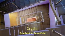  Presentation with stairway - Presentation consisting of top-view-of-tiled-stairway background and a tawny brown colored foreground