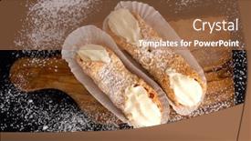  Presentation with black paper - Cool new slides with top-view-of-two-fresh backdrop and a coral colored foreground