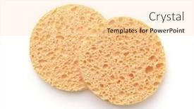  Presentation with sponges - Audience pleasing presentation design consisting of top-view-of-two-round backdrop and a blonde colored foreground