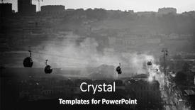  Presentation with dusk - Theme consisting of top-view-of-vila-nova background and a dark gray colored foreground