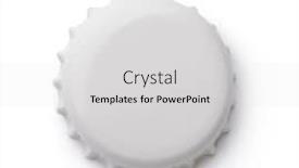  Presentation with crown - Theme enhanced with top-view-of-white-bottle background and a light gray colored foreground