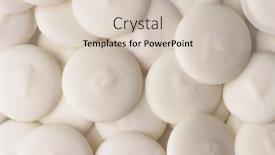  Presentation with white chocolate - Theme enhanced with top-view-of-white-chocolate background and a soft green colored foreground