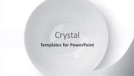  Presentation with dip - Slide set with top-view-of-white-empty background and a light gray colored foreground