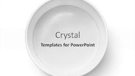  Presentation with analysis risk top view - Beautiful PPT theme featuring top-view-of-white-empty backdrop and a light gray colored foreground