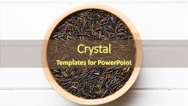  Presentation with water top view of amazon - Colorful theme enhanced with top view of wild rice backdrop and a tawny brown colored foreground