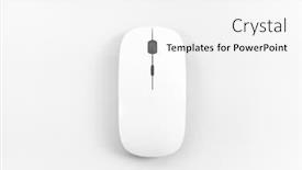  Presentation with wireless - Theme enhanced with top-view-of-wireless-mouse background and a white colored foreground