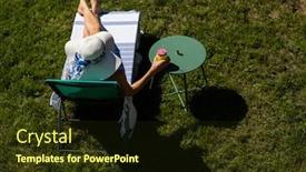  Presentation with tropical top view summer botanical - Amazing presentation having top-view-of-woman-sunbathing backdrop and a wine colored foreground