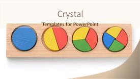  Presentation with wooden toy - Amazing slide set having top-view-of-wooden-shape backdrop and a lemonade colored foreground