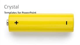  Presentation with battery cell - Audience pleasing slide deck consisting of top-view-of-yellow-aa backdrop and a white colored foreground